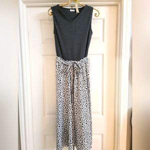 Leopard Maxi Tie Dress